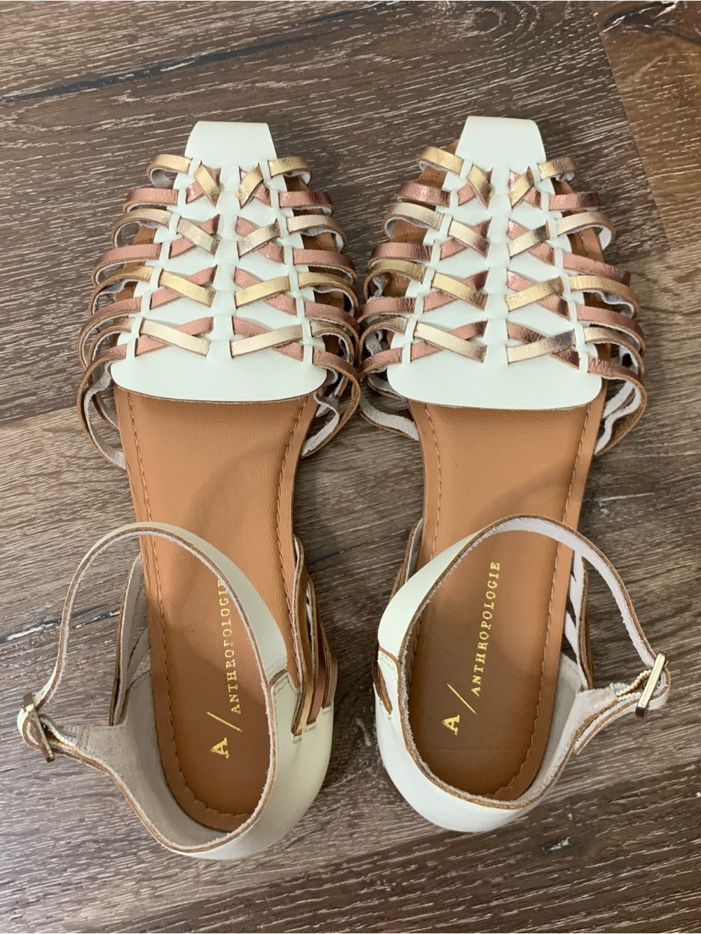 Anthropologie Womens fisherman gladiator sandals 7 - Picture 1 of 10